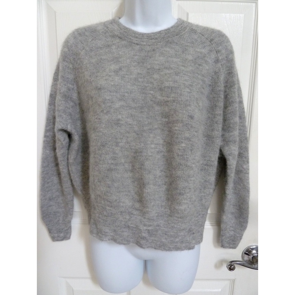*NEW!! MADEWELL Sz XS Alpaca Blend Oversized Cropped Sweater Super Soft Comfy*